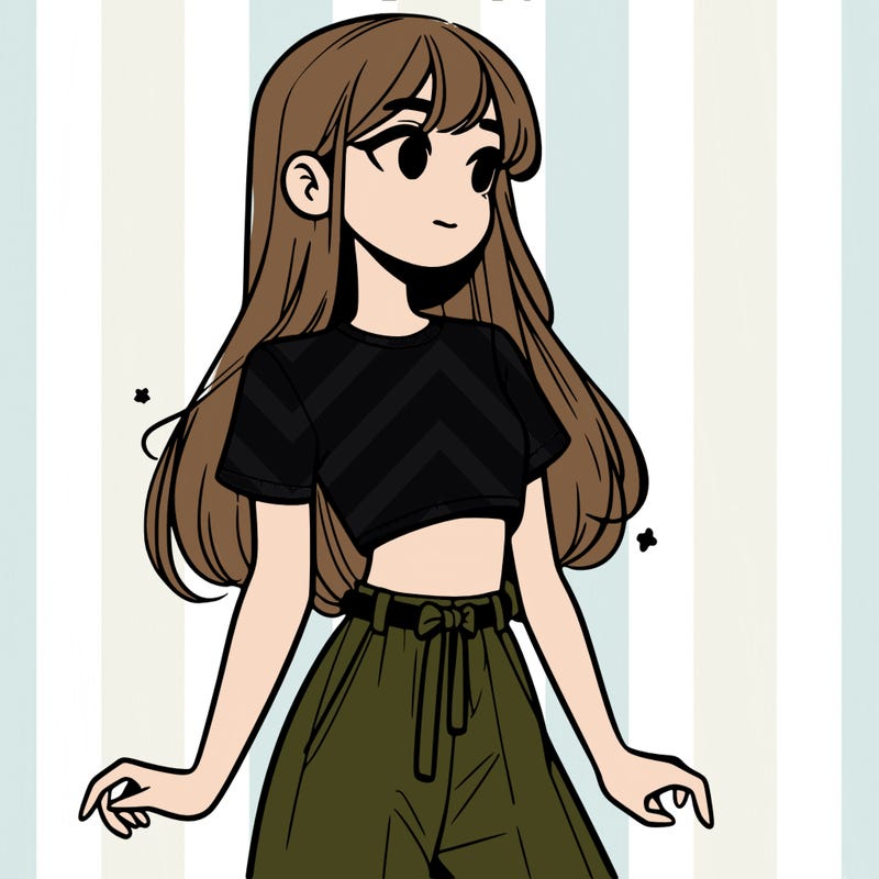 girl in a cute crop top