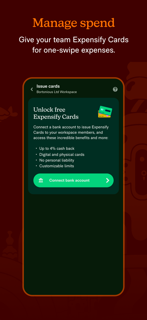 New Expensifyアプリで支出を管理し、Expensifyカードを発行するためのインターフェース。