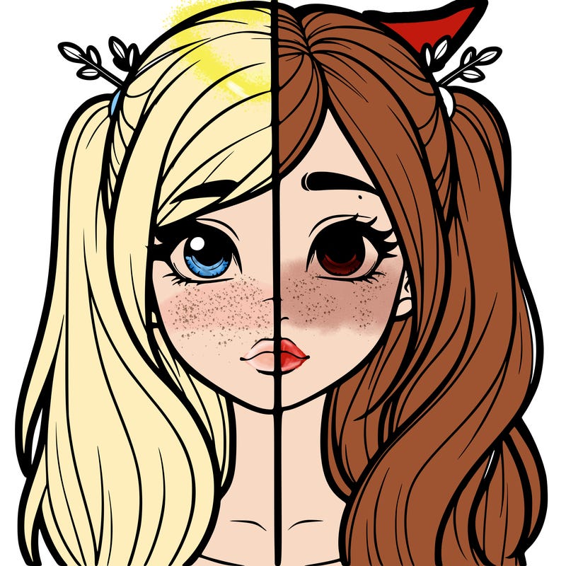 realistic girl split