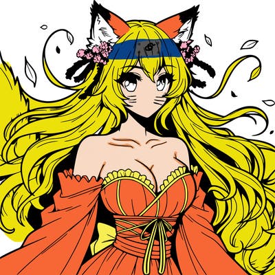 manga character and beauty woman woolf