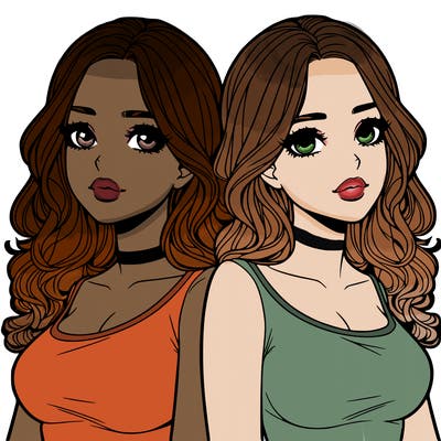 realistic twin sisters