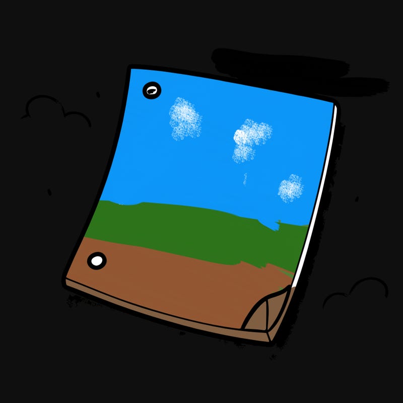 blank peice of paper