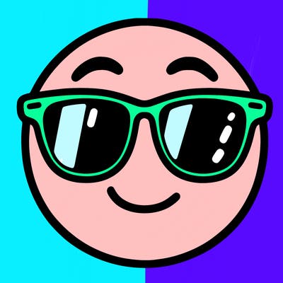 emoji with sunglasses