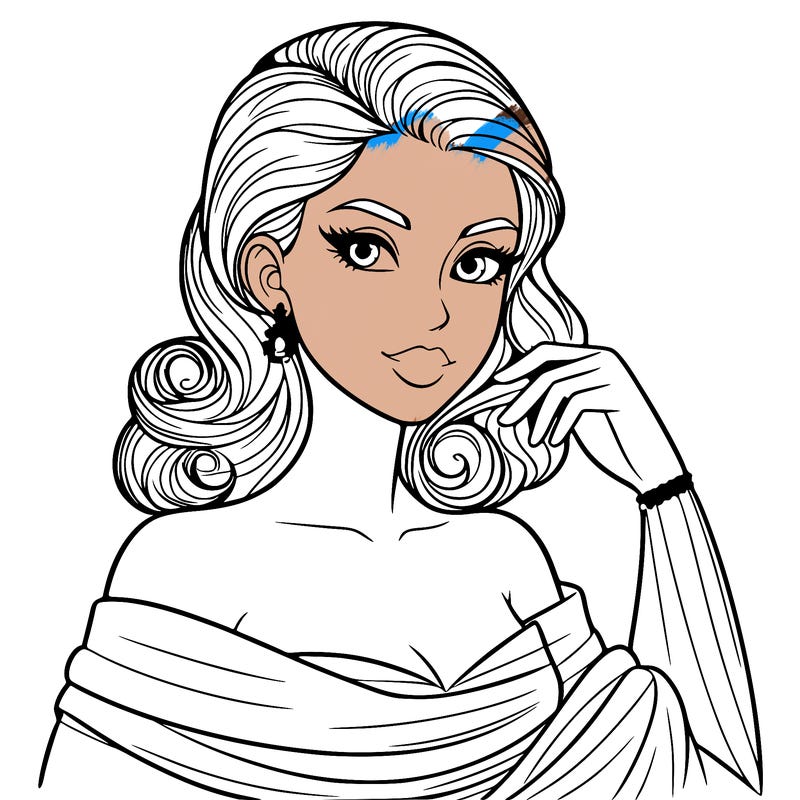 an elegant woman