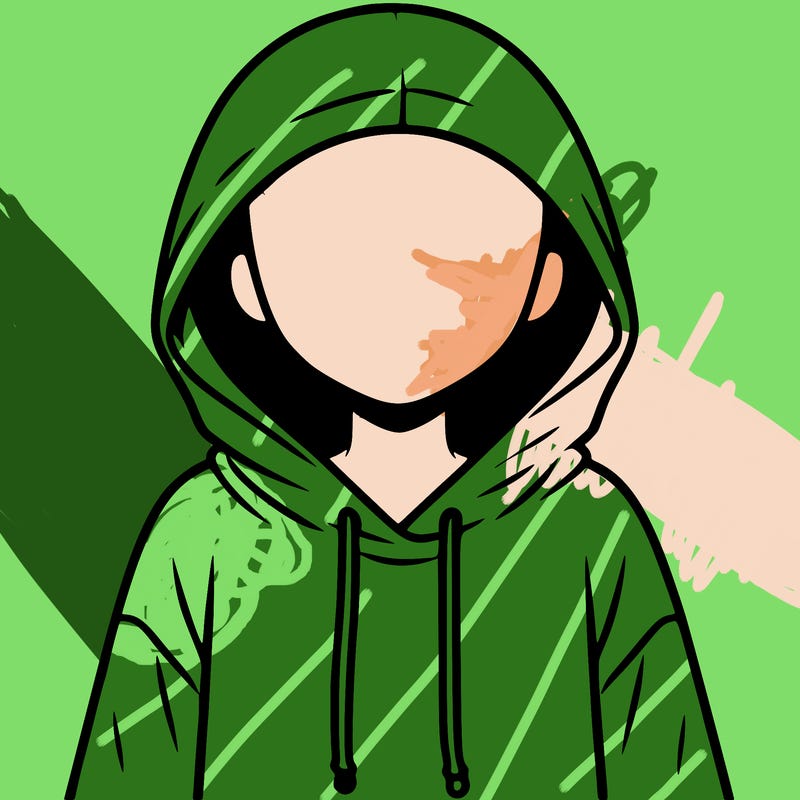 faceless girl in hoodie