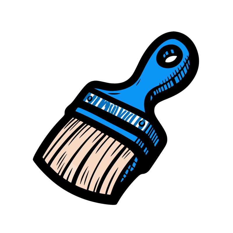 small paintbrush outline