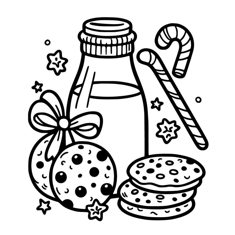 christmas cookies milk