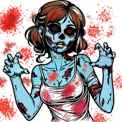 realistic zombie girl