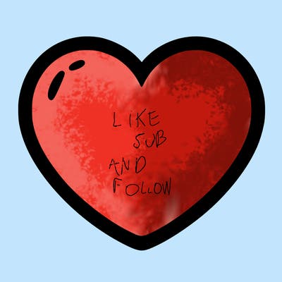 a blank heart