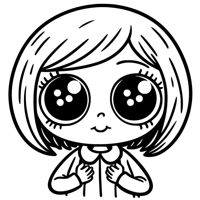 coraline with button eyes