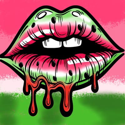 lips that look realistic and drip