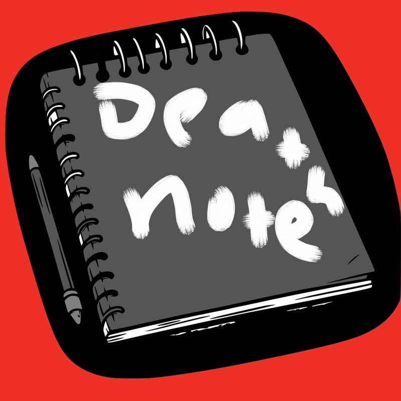 a blank sketch pad