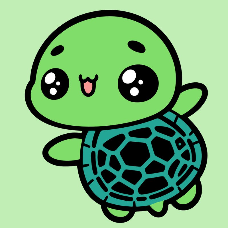 kawaii sea turtle