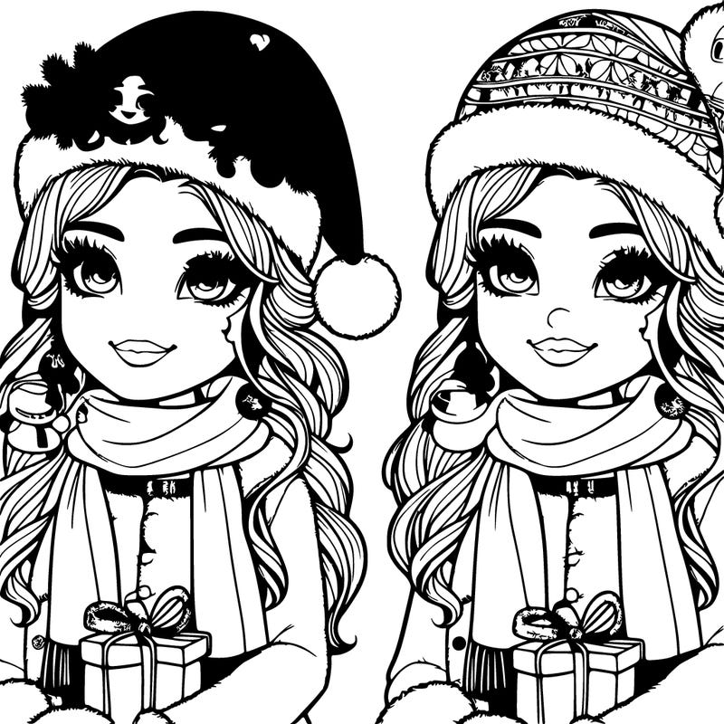 christmas girl realistic