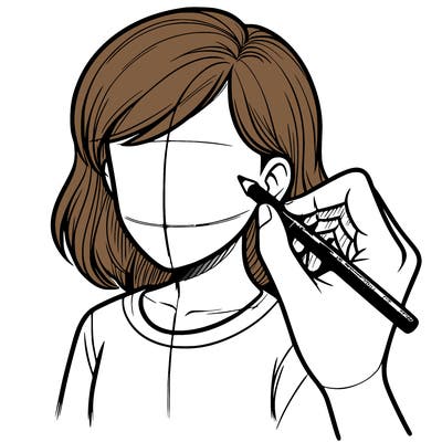 drawing a realistic person