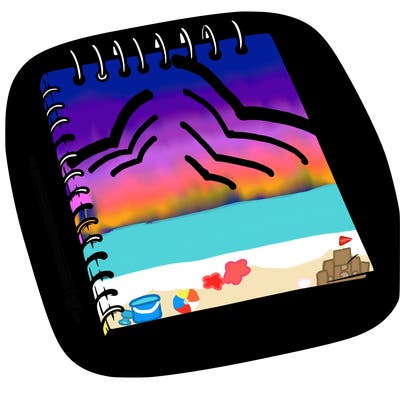 a blank sketch pad