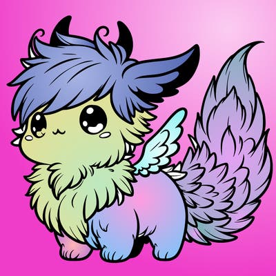 cute furry magical mythical fluffy creature