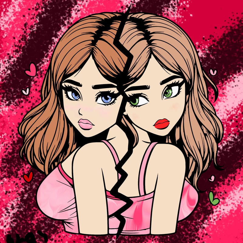 realistic girl split