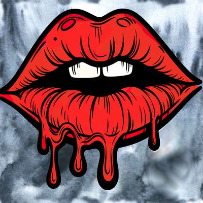lips that look realistic and drip