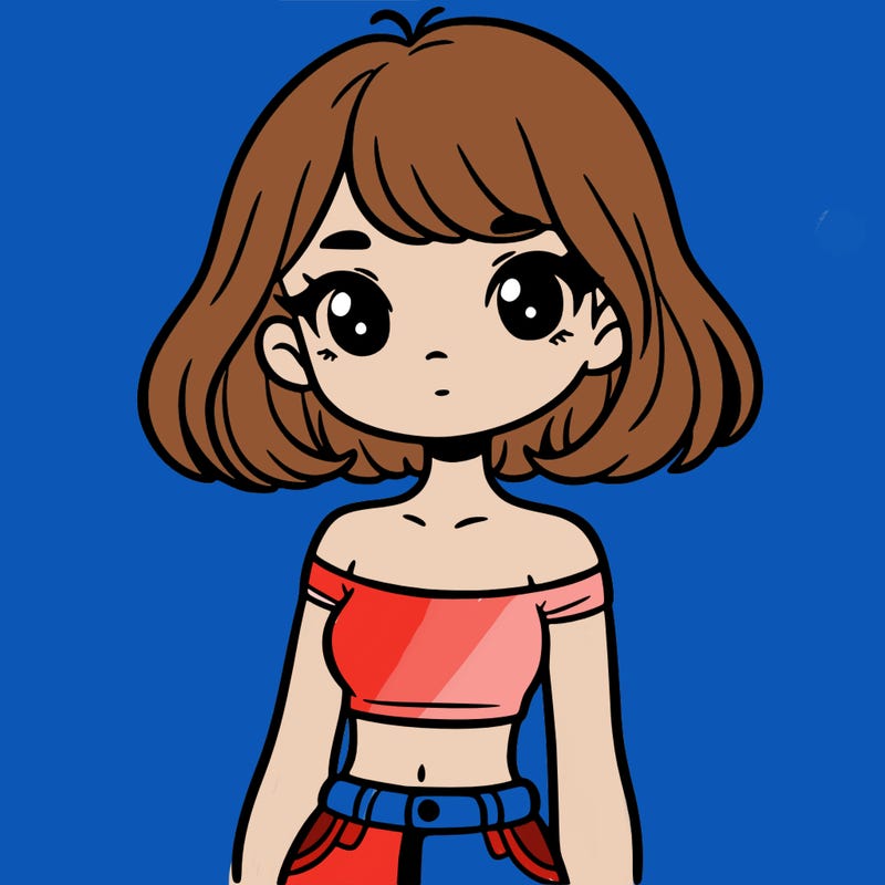 girl in a cute crop top