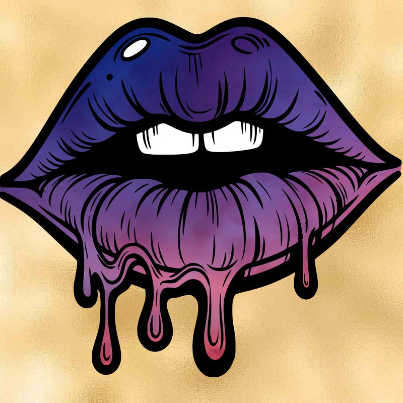 lips that look realistic and drip