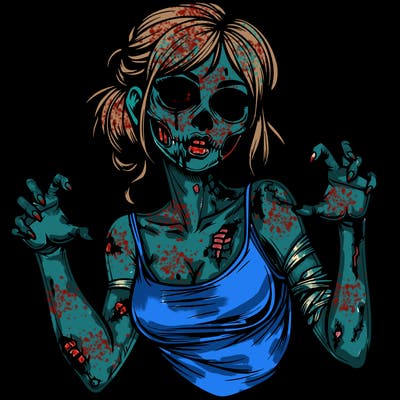 realistic zombie girl