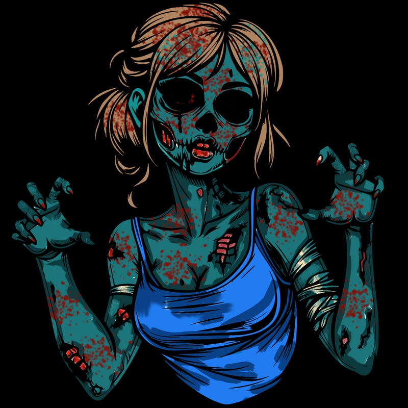 realistic zombie girl