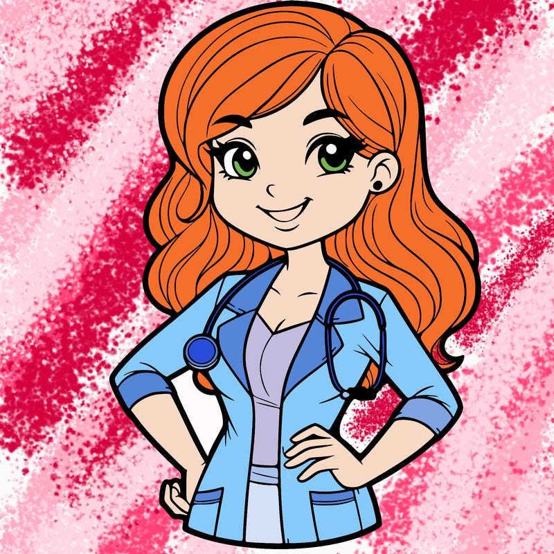 doctor full pose women doctor