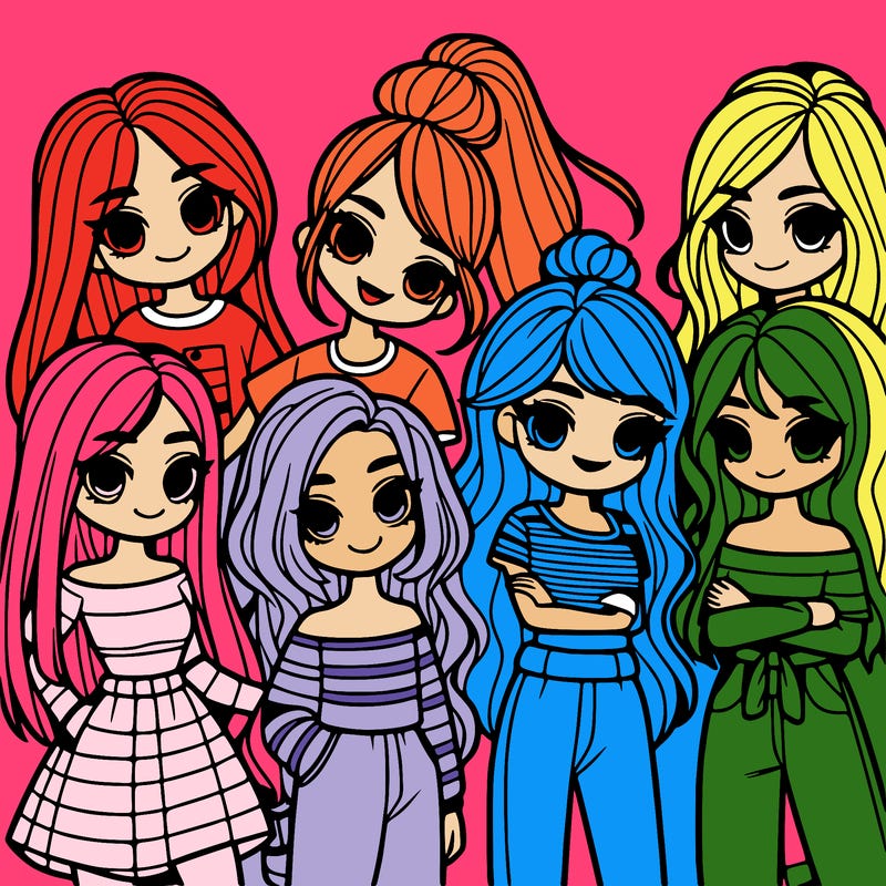 group of girls
