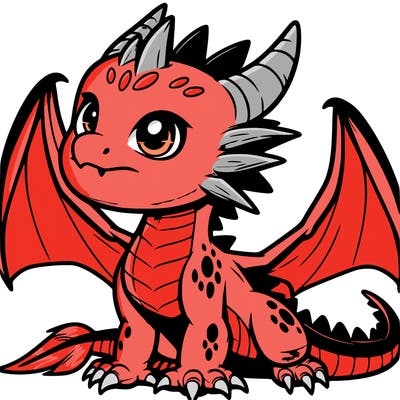 fierce baby night dragon