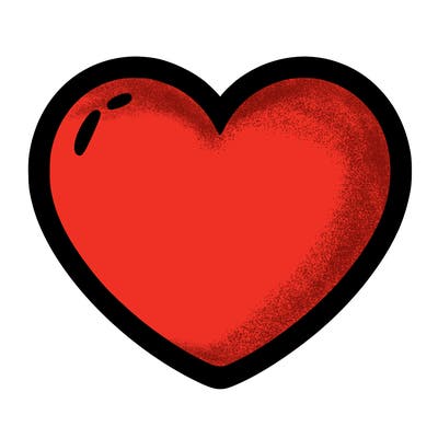 a blank heart