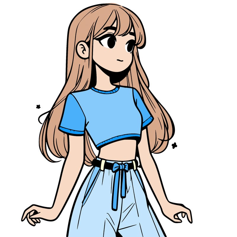 girl in a cute crop top