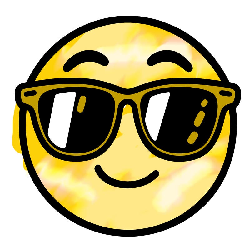 emoji with sunglasses