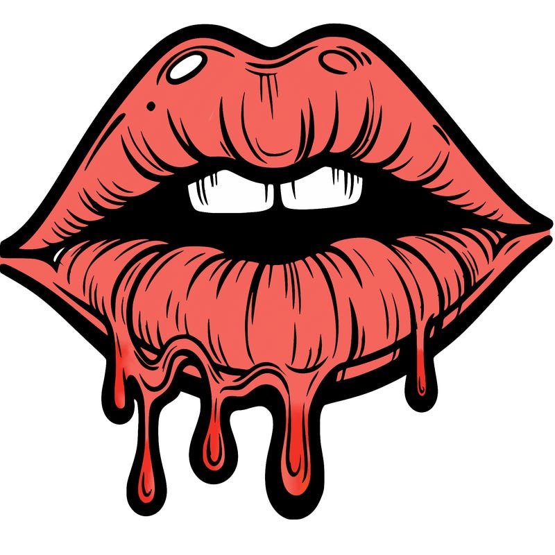 lips that look realistic and drip