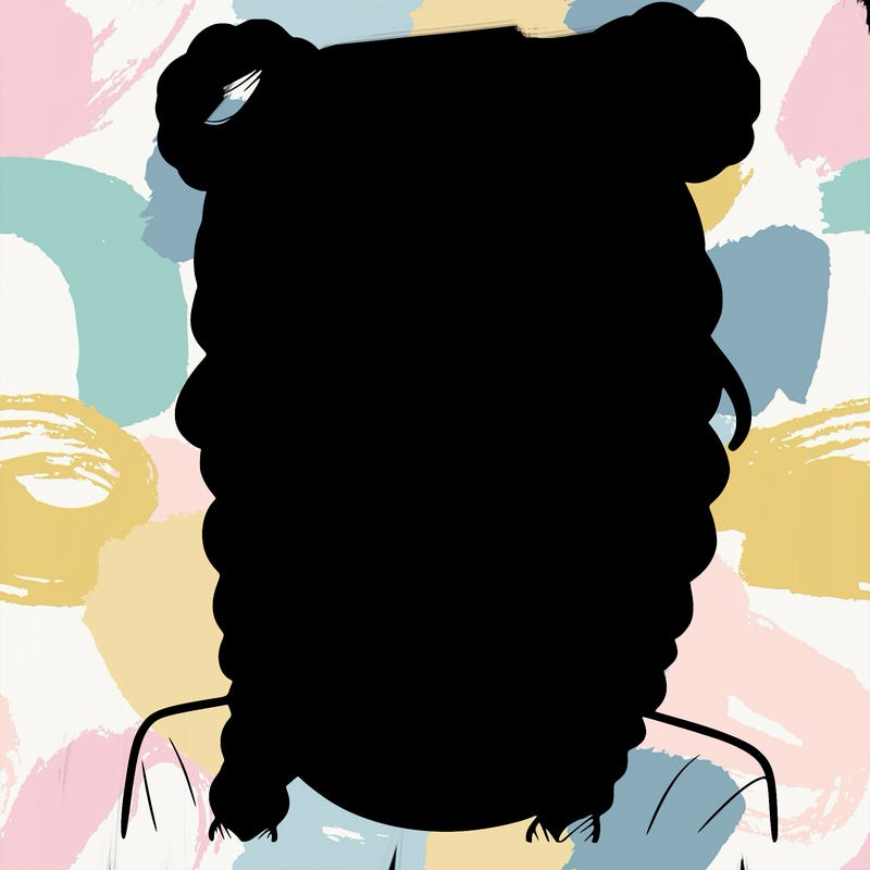 realistic girl with braids