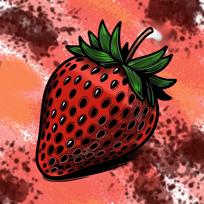 realstic strawberry