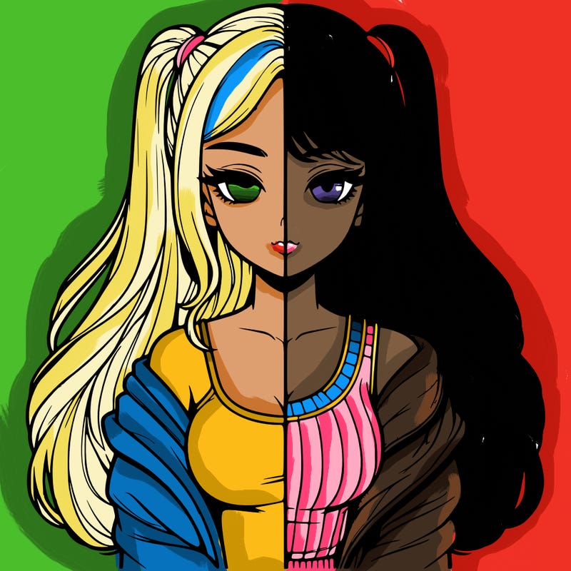 realistic girl split