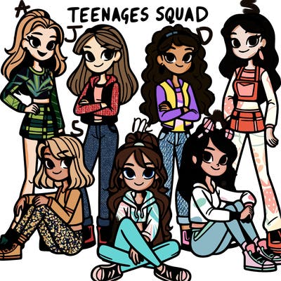 teenage girls squad