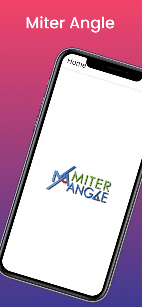 Miter Angle Calculator - Miter Angle Calculator mobile app home screen with logo