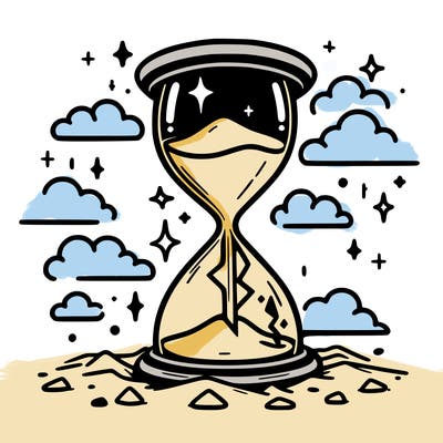hourglass broken