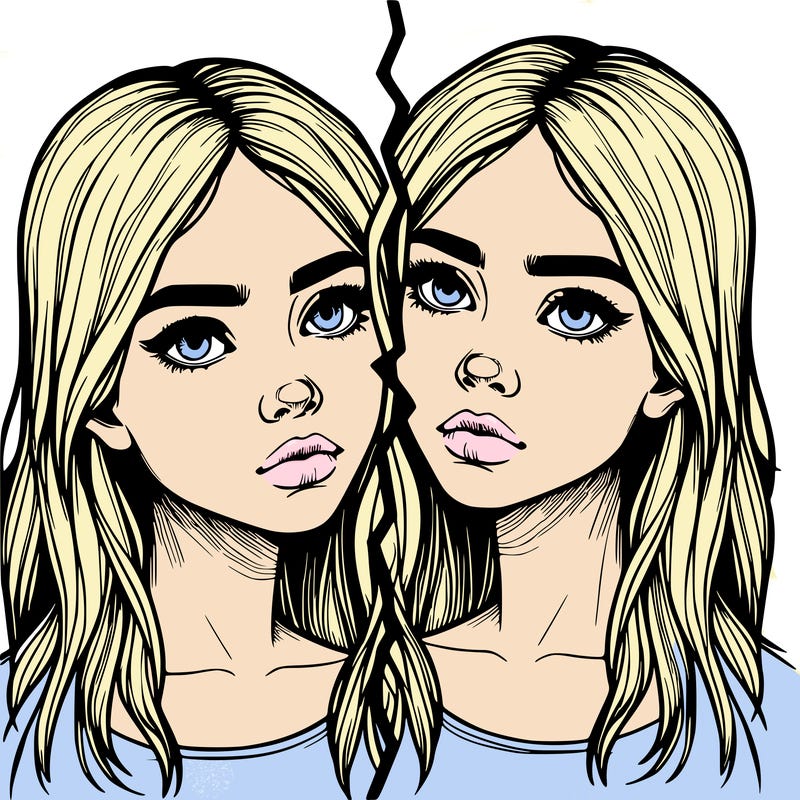 realistic girl split