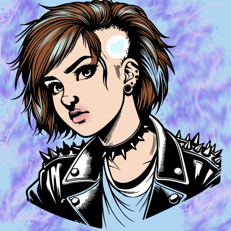 realistic punk girl