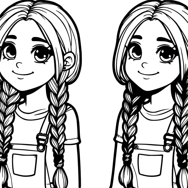 girl with braids  teenage