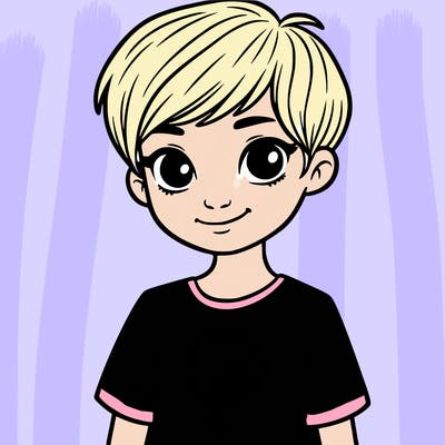 girl with pixie cut and feminist shirt