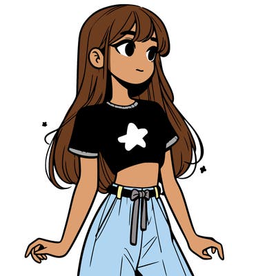 girl in a cute crop top