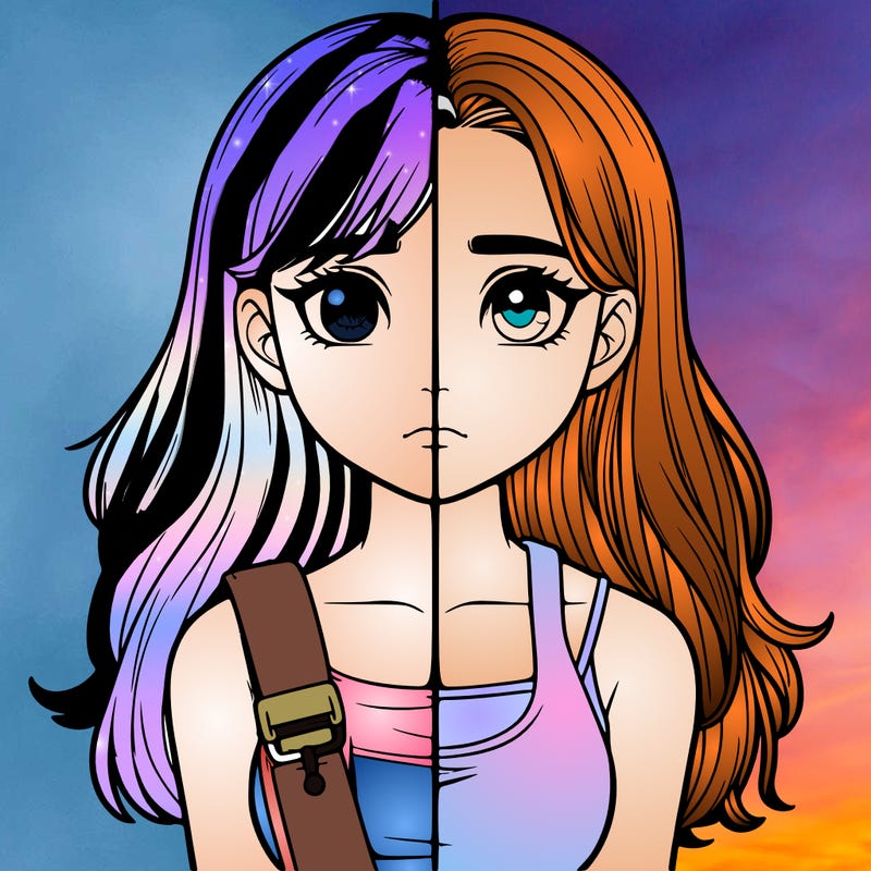 realistic girl split