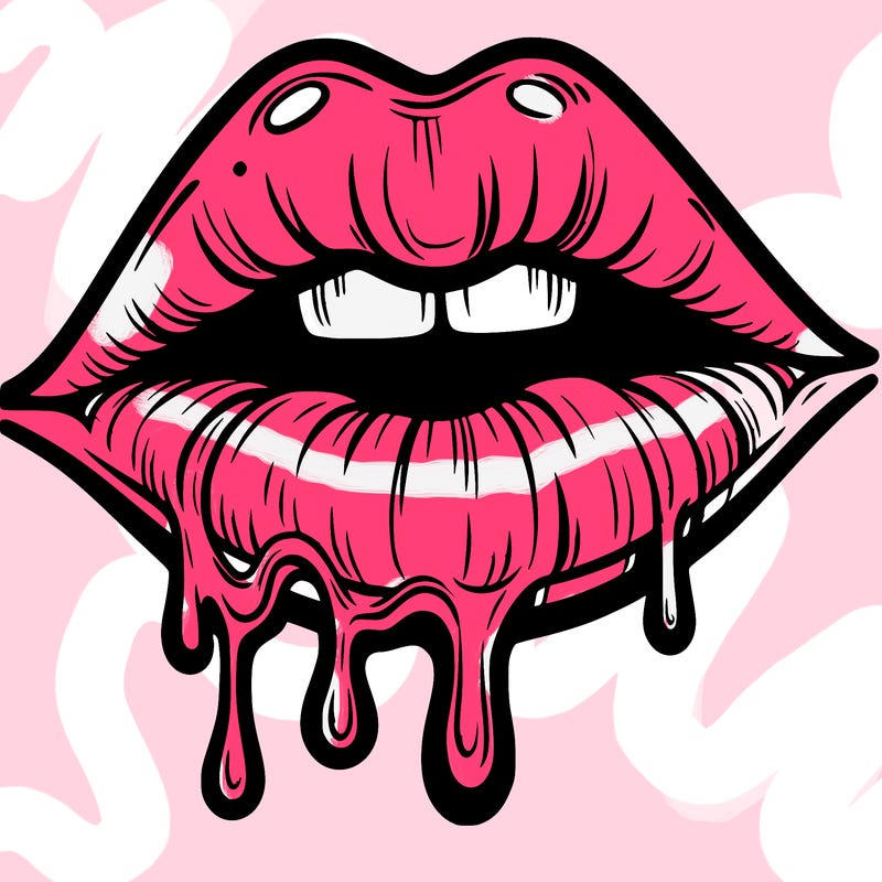 lips that look realistic and drip