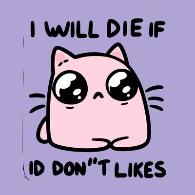 a cat that will die if we don’t get 10 likes