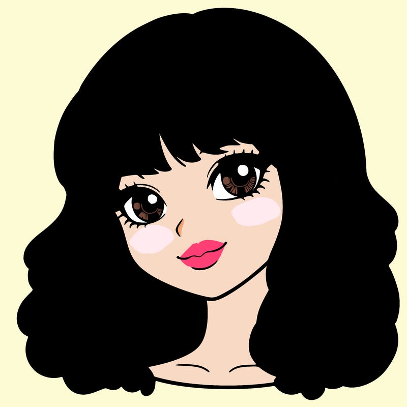 beautiful girl with bangs