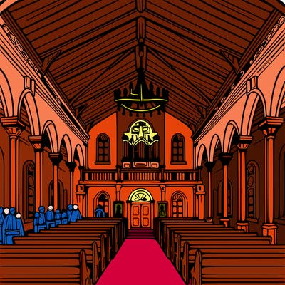 interior of a catholic church